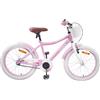 Kaloriko Bicicletta per bambini da 12 pollici, rosa, per 2-4 anni, con manubrio e sella regolabili, telaio in acciaio, parafango, campanello, freni per strada, fuoristrada, tempo libero, fitness e