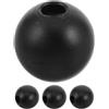 SAFIGLE Fermacavi Metallo per Cavi Fitness 4 Pezzi, Componenti PP Nero per Attrezzature Palestra e Band di Resistenza, Ideali per Training