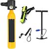 RSGXLFQZVAK Bombola Subacquea, Bombola di Gas Riserva Emergenza Subacquea Portatile Dotata Un Set Completo Bombole Ossigeno for Respiratori Subacquei,per Principianti(Yellow Package D)