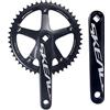 QHYRZE Guarnitura for Bici da Pista A Scatto Fisso 165mm Guarnitura da Corsa A Nastro Quadrato 48T 49T Guarnitura A Corona Singola 10/11 velocità Denti Extra Large(Black,48T)