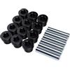 Generic Kit Boccole a Molla per Carrello da, Misura di Precisione per EZGO Txt e, Adatto per DS 1994 e Versioni Successive, 6 Manicotti in PU Nero Durevole e 12 Boccole