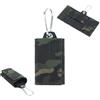 Generic Pochette Chiave Silenziosa Astuccio Tessuto Composito, Custodia Anti Rumore per Airsoft Paintball Ciclismo Sport Outdoor(Green3,2 Pack)