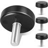 Toddmomy Piedini Regolabili in Gomma Viti a Zigrinata per Attrezzature Fitness, Set da 4 Pezzi Supporto Antivibrazione per Tapis, Compatibili Pavimenti Diversi, per Uso Domestico