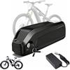 JHKJ Batteria al Litio da 24V 36V 48V 52V 8Ah 10Ah 13Ah 15Ah 17.5Ah 20Ah 24Ah con Caricabatterie per Motore di Bicicletta elettrica,36v8ah
