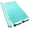 Cocoarm Amaca da Yoga Portatile in Cotone Poliestere Antenna Yoga Altalena Cinghia Regolabile e Ancoraggio per Porta Leggero Pieghevole Allenamento Elasticizzato per Palestra di Casa Sala (blu scuro)