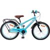 Kaloriko Bicicletta per bambini da 14 pollici, rossa, in acciaio, per 3-5 anni, con freno a cerchione, parafanghi, riflettori e campanello, ideale per il tempo libero, il parco e le avventure