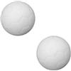 Accarugty Confezione da 12 palline da calcio balilla da 36 mm, colore bianco solido, ricambio per giochi di calcio balilla, costruzione in resina per interni, per macchine arcade e tavoli domestici