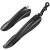 JIASHUNHE Parafango MTB 2 Pezzi parafango a Coda di Rondine for Bicicletta Set parafanghi for Bici da Corsa MTB Tubo .2-3.1 Accessori Anti-Schizzi Spessi(Full Black)