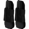 Rjrjc Stivali Anteriori per Cavallo Protezione Leggera Regolabile per Le Gambe per Supporto da Corsa per Equitazione con Guscio in Neoprene PU (Zampe Anteriori Nere Medie)