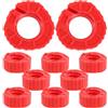 HAPINARY Collari Spinlock Rosso per Bilancieri e Manubri 10 Pezzi in Pp Antiscivolo per Allenamento Casa e Sollevamento Pesi Sicuri e Resistenti
