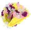 PAMINGONO Cuffia da Nuoto Fiori 3d in Nylon per Donna, Comoda e Facile da Indossare, Stile Vintage per Vacanze Estive e Piscina