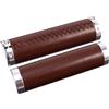 YARNOW Manopole Vintage per Bici Pu Pelle Bicicletta Antiscivolo in Marrone Ergonomiche Copertura Manubrio Resistente 1 Paio