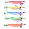 Luqeeg 5 Pz Simulazione Artificiale Maschere di Calamari Luminosi Esche da Pesca, Esche per Gamberetti con Occhi di Pesce Realistici 3D, Ideali per Pesce Persico d'acqua Dolce, Spigola e Gatto