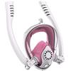 RSGXLFQZVAK Bombola Subacquea, Maschera Subacquea Antiappannamento da Snorkeling Integrale for Donna Uomo Bambini Nuoto Snorkel Attrezzatura Immersione,per Principianti(White Blue,S/M)