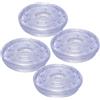 GALPADA 4 Pezzi Gomma Antiscivolo Tappetini per Sbarra per Trazioni Interna Porta, Facile Installazione, Adatti a Diametro 4,5-4,6cm, per Barra Pull-up Indoor