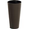 Prosperplast Vaso da fiori alto e tondo, senza serbatoio, 20x20x38,1cm, capacità 4L