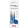 Pentel LRN5-3C - Ricarica per penne EnerGel, 0,5, 0,25 mm, punta dell'ago, 3 pezzi, colore blu