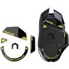 TALONGAMES Piedini per mouse in vetro ultra resistenti con bordi curvi compatibili con Logitech G502, piedini di ricambio per mouse wireless Logitech G502, suola super liscia, veloce e durevole (nero)