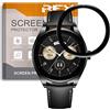 REY Pack 2X Pellicola salvaschermo 3D per Huawei Watch Buds, Nero, Copertura Completa, Pellicola Protettiva Protezione Schermo, 3D / 4D / 5D