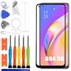 ERYNK Per Oppo A94 5G &A74 4G/Realme 8 4G & 8 Pro/Reno4 SE/Reno5 Z & F & Lite/Reno6 Lite - Set di ricambio per vetro frontale [con adesivo OCA] [No LCD Screen] 6,43 con set di attrezzi
