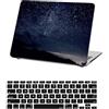 HLAAJJX Custodia per 2024-2021 Nuovo Macbook M4 M3 M2 M1 Max/Pro 16 pollici Case A2485 A2780 A2991 A3186 A3403, Copertina in Plastica Protettiva + EU Cover Tastiera,Notte Stellata