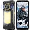 Blackview ROCK 5 Android 16 Rugged Smartphone, 48(12+26)GB+256GB/2TB Smartphone Rugged, 20000mAh Telefono Indistruttibile, 108MP AI Kamera, 6.78 FHD+ Display 120Hz IP69K, NFC/OTG/GPS/3 Anni Garanzia