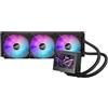 ASUS ROG Ryujin III 360 ARGB Dispositivo di raffreddamento a liquido all-in-one, Cooler CPU con LCD 3,5, Pompa Asetek di 8a generazione, Ventole del radiatore ROG ARGB da 120 mm, Daisy Chain, Nero