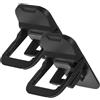 EXCEART Supporto per Laptop Pieghevole in Lega di Zinco, 2 Pezzi, Design Compatto e Portatile Angolo Ergonomico per Scrivania e Computer