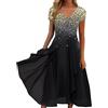 Kobilee Abito Per Cerimonia Donna Taglie Forti Lungo da Sposa Vestito da Sera Vintage Curvy Abiti Abito Cocktail Scollo a V Vestiti Sexy Elegante Vestito Capodanno Maniche Lunghe Invernale