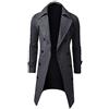 Kobilee Cappotto Uomo Invernale Elegante Classico Soprabito Autunno Business Vintage Giacca a Vento Doppiopetto Impermeabile Slim Fit Lungo Cappotto di Lana Trench Parka Taglie Forti