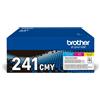 Brother TN-241cmy Cartuccia Toner 3 Pz Originale Ciano, Magenta, Giallo