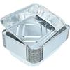 vhbw 25x Vaschette Compatibile con Jamestown Barbecue a Gas - vassoi in Alluminio, Alluminio, 22 x 15 x 4 cm
