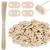 Photect 200 Set Kit di Fissaggio per Frangivista Resistente alle Intemperie 200 Clip di Montaggio 200 Piastra di Montaggio Fascette per Recinzione Paravista per Giardino Protezione Privacy(Beige)