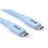 Club 3D Lifestyle - Cavo USB-C PD 240 W, 20 Gbps, 2 m, colore: Blu