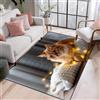 Generic Tappeto, Stampa 3D Gatto Animale Tappeti Area Di, Per Soggiorno Camera Da Letto Cucina Decorazione Della Casa - Soft Facile Da Pulire 120 X 160 Cm Con Supporto In Gomma -723684768