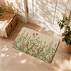 Bocguy Zerbino Ingresso Esterno Interno Simpatico Tappeto Entrata Lavabile Resistente Alle Intemperie Antiscivolo Di Alta Erbe Antiche Fiori Selvatici Primavera Per Esterni E Interni Estetico 40 X 60 CM