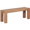 WOHNLING Panca in Legno massello di Acacia 120 x 45 x 35 cm Panca di Legno Prodotto Naturale Cucina panchina in Stile Country