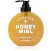 Perlier Honey Miel Sapone Non Sapone al Miele Bio 100% Italiano 300ml, Detergente Delicato Viso e Mani, Ideale per Pelli Sensibili e Lavaggi Frequenti, Azione Idratante ed Emolliente Senza Sapone