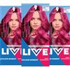 Schwarzkopf LIVE Colour Moment 093 - Tintura semi-permanente per capelli, colore rosa brillante, colorazione temporanea per capelli alla moda, fino a 15 lavaggi, formula vegana, senza ammoniaca