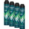 Rexona Men Deodorante antitraspirante spray Quantum Dry con tecnologia Body Heat Activated, 200 ml (Confezione da 4)