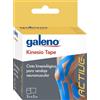 Galeno Kinesio Tape Blu | Nastro Kinesiologico 5 m x 5 cm | Fasciatura Neuromuscolare per supporto muscolare e articolare | Resistente all'acqua, elastico e ipoallergenico | Ideale per sport e fisioterapia