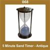 Nuovo 5 Minuti Sabbia Timer Clessidra Antico Ottone Nautico Arredo Casa ECS