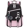 WANWEN Zaino Scuola Media Ragazza Kawaii, Grande Dimensione, Scomparto Separato per Laptop e Grazioso Ciondolo in Peluche, Adatto alle Ragazze dai 9 ai 18 Anni (Rosa)