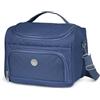 KINSTON - Vanity con Divisori Rimovibili - Beauty Case per Cosmetici con Scomparti e Manico, Organizer da Viaggio da Appendere, Borsa Portaoggetti - Grande Capacità -Blu scuro