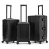 Flight Knight - Valigia da viaggio premium - 8 ruote spinner - Struttura in alluminio leggera con serratura laterale integrata, guscio rigido in ABS, trolley per il check-in, valigia altamente