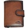 Americanino Portafoglio Iron da Uomo in Pelle, Compatto e Funzionale, con Scomparti per Banconote, Carte e Monete, 10x7,5x1,5 cm