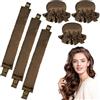 WuGU Set di 3 Riccioli Senza Calore, Bigodino Lungo per Boccoli, Heatless Hair Curler, Bigodino Fascia Capelli, Arricciacapelli in Seta, Bigodini Pigro Set per la Notte, DIY Hair Styles(Marrone)
