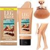 Doukesh Fondotinta Gambe Waterproof 100ML Crema Colorata Gambe con Pennello Fondotinta Lozione per il Trucco Delle Gambe e Corpo Leg Makeup Concealer Copertura del Tatuaggio e delle Cicatrici (#2)