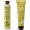 LASAPONARIA La Saponaria | Kit Shampoo Bio Extravergine 200 ml + Leave-in Anti-Crespo 150 ml: Cute Sensibile, Lavaggi Frequenti, Anti-Frizz