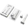 CHUSE Bio Pen BIO4 Derma Stamp - Timbro per microneedling per pelle, viso, capelli, cuoio capelluto e barba, strumento per microneedle Dermastamp con 2 testine di ricambio, set di timbri per
